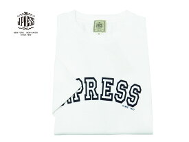 Jプレス J.PRESS(ジェイ・プレス) MEN アーチ ロゴ Tシャツ 半袖 ホワイト 天竺 2022年夏モデル Jプレス メンズ プレゼントに最適！！