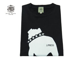 Jプレス J.PRESS(ジェイ・プレス) MEN バックブル Tシャツ 半袖 グレー 天竺 定番 2024年夏モデル Jプレス ブルドックモチーフ メンズ プレゼントに最適！！