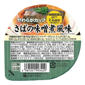 介護食 やわらかカップ さばの味噌煮風味 60g×6個