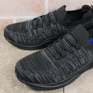 メンズ スリッポンスニーカー spieler JMS1864 ネイビー ブラック 25cm〜27cm メンズ スニーカー ウォーキングシューズ カジュアルシューズ 運動靴 軽い靴 黒い靴 スリッポン 紐靴 作業靴 ゴム紐シ