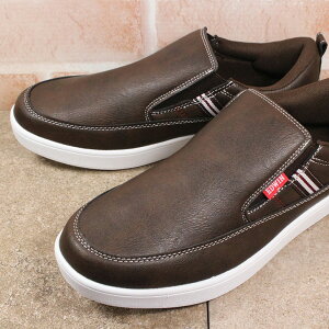 エドウィン EDWIN スニーカー EDW7050 ブラック ダークブラウン 25cm〜27cm メンズ スリッポン スリップオン スニーカー カジュアルシューズ 靴 紐なし靴 履きやすい靴 サイドゴア ゴム入り 軽量