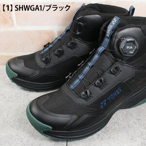 ヨネックス YONEX パワークッション 防水オフコートシューズ YY-ガッタ SHWGA1 ブラック カーキ 24.5cm〜27.5cm メンズ ユニセックス ウォーキング シューズ スニーカー ハイカットスニーカー 防水