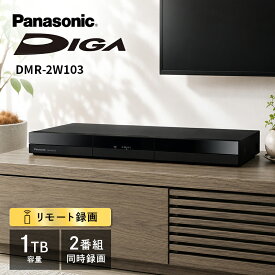 ブルーレイレコーダー DIGA(ディーガ) ［1TB /2番組同時録画］ パナソニック DMR-2W103