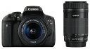 EOSKISSX8I-WKIT Canon デジタル一眼レフカメラ EOS Kiss X8i ダブルズームキット EF-S18-55mm/EF-S55-250m...