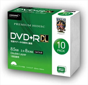 C HIDISC f[^p DVD{R DL Ж2w 8D5GB 8{Ή 1f[^L^p CNWFbgv^Ή 10 XP[X HDVD{R85HP10SC