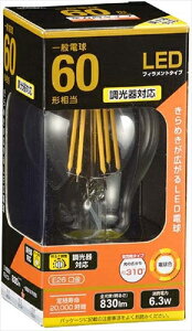 OHM LEDd ʓd` E26 60` 6W dF tBg^Cv NA Ή LDA6L^D C6 06|3483 I[d@