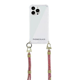 【最大2,000円OFF！5/23 20時～5/25 24時】 【P2倍】 PHONECKLACE クロスボディストラップ付きクリアケース for iPhone 13 Pro Rainbow PN21608i13PRB