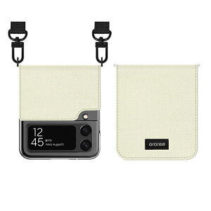 araree Galaxy Z Flip 4 Canvas Diary �A�C�{���[ AR24785GZFP3IV �V���� ��l��炵 �����z�� �V�������� �P�g