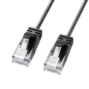 �T�����T�v���C �J�e�S��6A�ɍ�LAN�P�[�u�� �u���b�N KB-SL6A-05BK