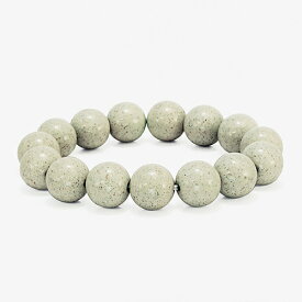 TENKAPAS 【L/内周約18cm】 台湾からの宝もの 北投石 14mm ブレスレット パワーストーン 一連数珠タイプ ベージュカラー b8614-l 父の日 ギフト 2026 贈り物 プレゼント 母 父 ペアギフト