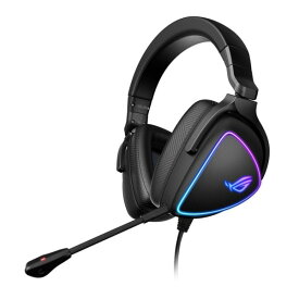 ASUS ゲーミングヘッドセット ROG Delta S 密閉型 Hi-Fi ESS 9281 Quad DAC ハイレゾ MQA マイク付き AI ノイズキャンセリング USB-C USB-A 軽量 300g PC PS5 PS4 Switch 対応 エイスース