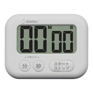 大画面タイマー ホワイト dretec T-614WT