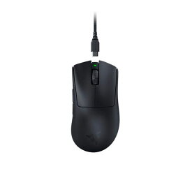Razer レイザー ゲーミングマウス DeathAdder V3 Pro ブラック 黒 ワイヤレス 無線 63g 超軽量 30000DPI Focus Pro 30K オプティカルセンサー 90時間バッテリー パソコン PC RZ01-04630100-R3A1