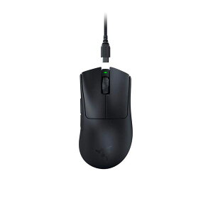 Razer ���C�U�[ �Q�[�~���O�}�E�X DeathAdder V3 Pro �u���b�N �� ���C�����X ���� 63g ���y�� 30000DPI Focus Pro 30K �I�v�e�B�J���Z���T�[ 90���ԃo�b�e���[ �p�\�R�� PC RZ01-04630100-R3A1