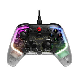 GameSir T4 Kaleid 有線コントローラー ゲーミングコントローラー Switch PC コントローラー 背面ボタン 連射機能 PC/Switch/Android対応 ゲームサー クリア ホールエフェクト磁気センサー