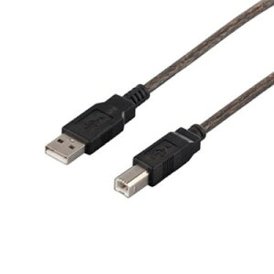 USB2.0ケーブル (A to B) 2m ブラックスケルトン バッファロー BSUAB220BS