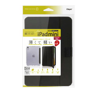 iPad mini 6i2021Nfjp yʃn[hP[XJo[^ubN iJoV TBC-IPM2100BK