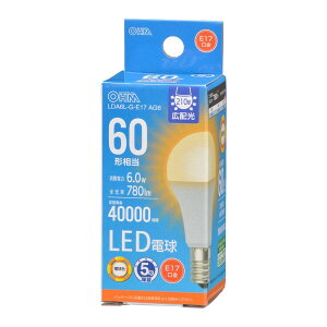 LED�d�����`E17 60�`���� �d���F �I�[�� LDA6L-G-E17 AG6