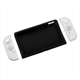 【最大250円OFF！～4/27 10時】 ナカバヤシ Nakabayashi Nintendo Switch 有機ELモデル用 シリコンカバー 分離型 ホワイト SZC－SWE04W 分離式 セパレートタイプ SwitchEL