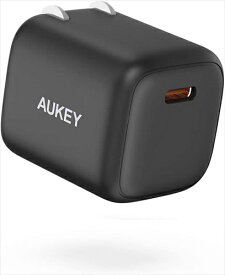 AUKEY オーキー 充電器 Omnia Mini 20W PA－B1S ブラック 急速充電 高速充電 iPhone Android USB－C タイプC PD 折りたたみ式プラグ スマホ iPhone12