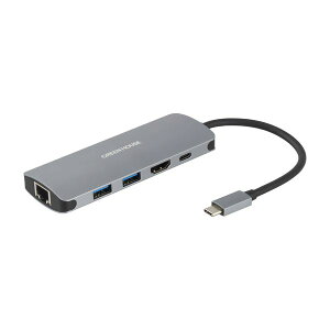 USB Type-C�h�b�L���O�X�e�[�V���� �L��LAN�|�[�g �O���[���n�E�X GH-MHC5A-SV ���̓� �M�t�g 2026 ���蕨 �v���[���g �� �� �y�A�M�t�g