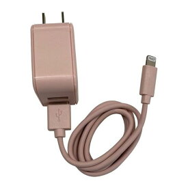充電ケーブル AC CHARGER ＋ ライトニング 2.4A対応 スリム2PORT 1m （ピンク） クオリティトラストジャパン QL-0201PK