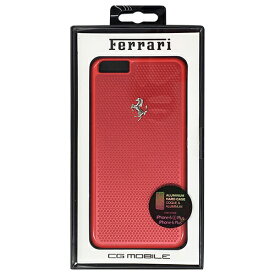 【500円OFFクーポン有】 エアージェイ Ferrari 公式ライセンス品 PERFORATED - Hard Case - Aluminum Plate - Red FEPEHCP6LRE