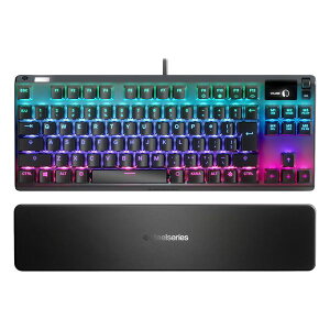 SteelSeries �Q�[�~���O�L�[�{�[�h �L�� Apex 7 TKL Blue Switch JP 64756 ���{��z�� �e���L�[���X ���J�j�J�� �L�[�{�[�h �� �N���b�L�[ �L�@EL �f�B�X�v���C �}�O�l�b�g�� ���X�g���X�g �t��