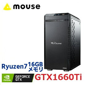 【500円OFFクーポン有】 マウスコンピュータ ゲーミングデスクトップ windows10 home GeForce GTX 1660Ti AMD Ryzen7 3700X 512GBSSD メモリ16GB GTMD37XM16S5G166T
