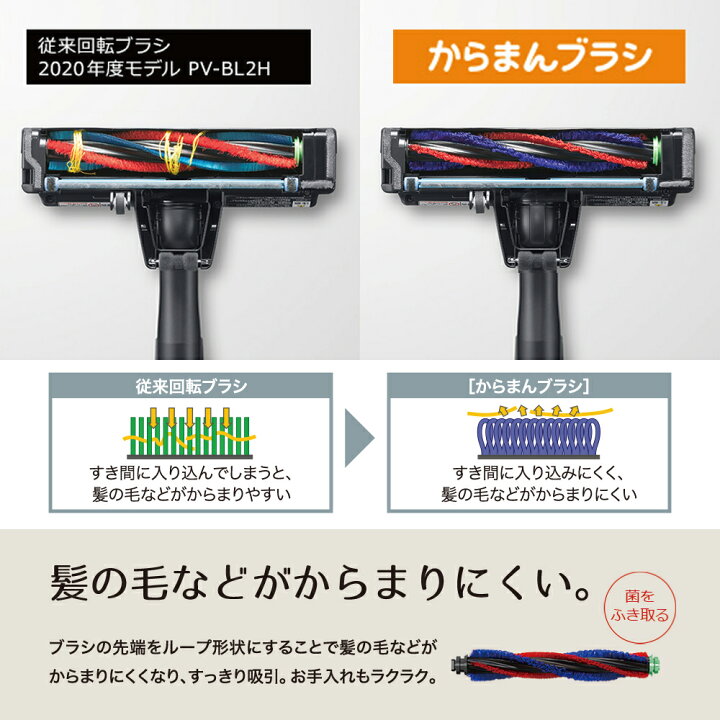 楽天市場】掃除機 日立 コードレス ラクかるスティック PV-BL3J-N 