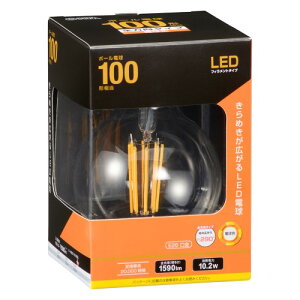 LED�d�� �t�B�������g�^�C�v�{�[���d�� E26 100�`���� �d���F �I�[�� LDG10L C6
