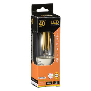 LED�t�B�������g�^�C�v�V�����f���A�� E17 40�`���� �d���F �I�[�� LDC4L-E17 C6 �V���� ��l��炵 �����z�� �V�������� �P�g