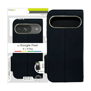 Google Pixel 9 / 9 Pro [FlipNote] ϏՌtbvm[gP[X ubN +simplism gjeB TR-PX249-FN-SHBK