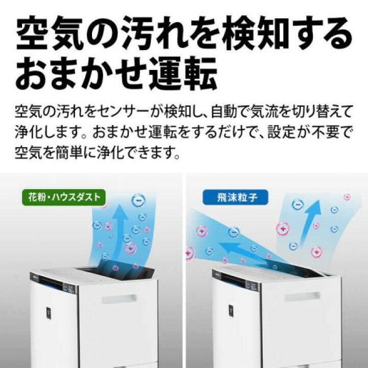 楽天市場】加湿空気清浄機 シャープ KI-TX70-W プラズマクラスターNEXT 