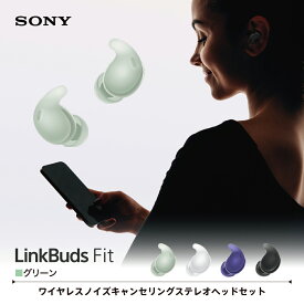 ソニー SONY 完全ワイヤレスイヤホン LinkBuds Fit リンクバッズフィット Bluetooth イヤホン ノイズキャンセリング ワイヤレス カナル型 小さい コンパクト ハイレゾ対応 WF-LS910N GZ グリーン