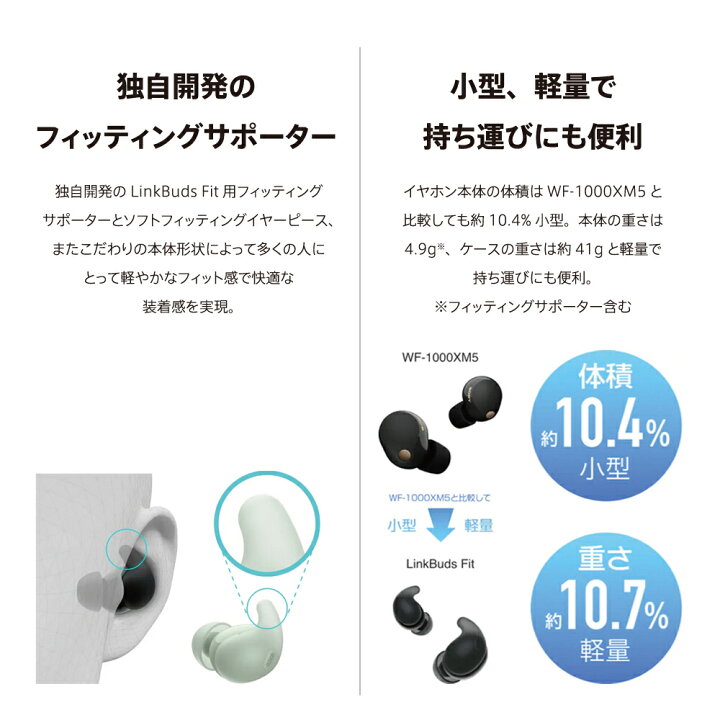 楽天市場】ソニー SONY 完全ワイヤレスイヤホン LinkBuds Fit リンク 