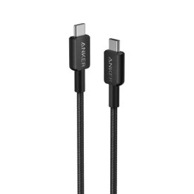高耐久ナイロン USB-C ＆ USB-C ケーブル 1.8m ブラック アンカー A81F6N11 父の日 ギフト 2026 贈り物 プレゼント 母 父 ペアギフト