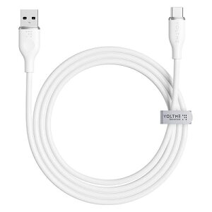 �[�d�P�[�u�� USB-A��USB-C �V���R�� 60W �z���C�g 1m VOLTME C2120 �V���� ��l��炵 �����z�� �V�������� �P�g