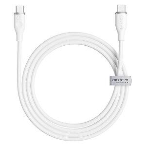 �[�d�P�[�u�� USB-C��USB-C �V���R�� 60W �z���C�g 1m VOLTME C2130 �V���� ��l��炵 �����z�� �V�������� �P�g