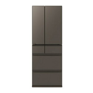 6ドア冷蔵庫 置けるスマート大容量 WXDシリーズ(プレミアムフレンチモデル) グランドアンバー グレー 観音開き 内容量:700リットル 三菱電機 MR-WXD70M-H