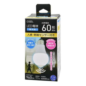 LED�d�� E26 60�`���� �l�����ÃZ���T�[�t�� �����F �I�[���d�@ LDA8D-G R52 �V���� ��l��炵 �����z�� �V�������� �P�g