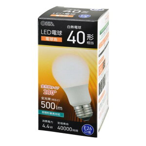 LED�d�� E26 40�`���� �d���F �I�[���d�@ LDA4L-G AG59