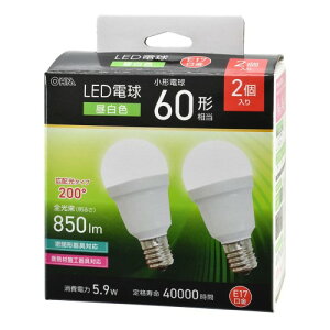 LED�d�����` E17 60�`���� �����F 2�� �I�[���d�@ LDA6N-G-E17 IS53 2P ���̓� �M�t�g 2026 ���蕨 �v���[���g �� �� �y�A�M�t�g