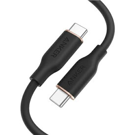 PowerLine III Flow USB-C & USB-C ケーブル 1.8m ミッドナイトブラック アンカー A8553N12 父の日 ギフト 2026 贈り物 プレゼント 母 父 ペアギフト