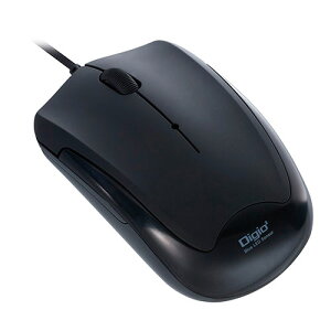 Digio �f�W�I ���E�E�z�C�[���{�^����É��� �L���É�3�{�^��BlueLED�}�E�X �u���b�N MUS-UKT124BK