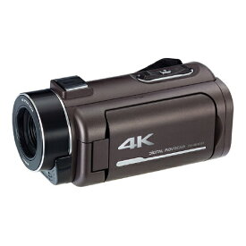 【P2倍】 4Kデジタルムービーカム ブラウン nexxion FV-4K800T