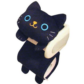 明邦 ねこのトイレロールペーパーホルダー クロ ME368 父の日 ギフト 2026 贈り物 プレゼント 母 父 ペアギフト