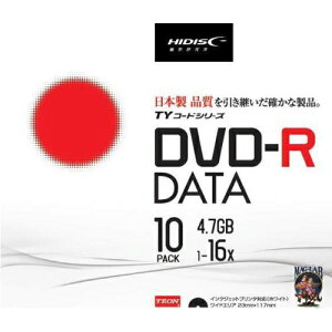 HIDISC HI DISC DVD-R �f�[�^�p ���i�� 10���� TYDR47JNP10SC ���̓� �M�t�g 2026 ���蕨 �v���[���g �� �� �y�A�M�t�g
