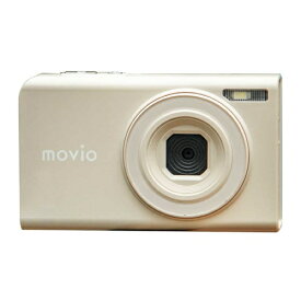 【P2倍】 デジカメ デジタルカメラ オートフォーカス搭載 MOVIO ナガオカ MAF500BE ベージュ デジタルズーム 4倍 接写 軽量 92g