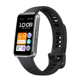 【P2倍】 スマートウォッチ Band 10 HUAWEI ファーウェイ Band10BLACK マットブラック Aluminum Edition 睡眠分析 心拍 血中酸素レベル 着信通知